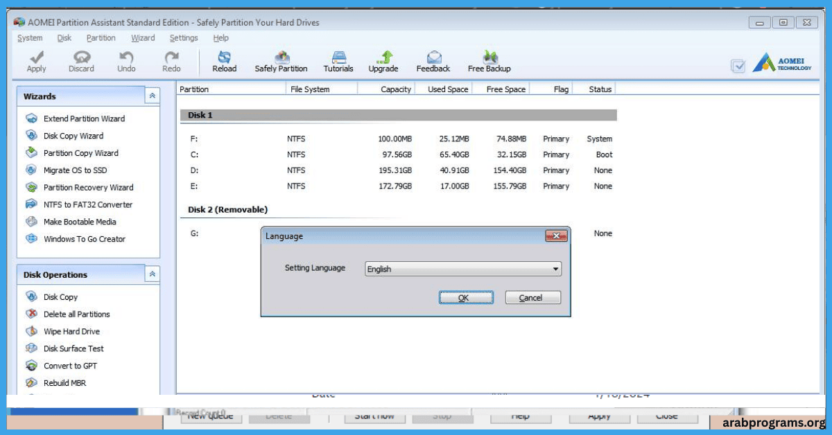  AOMEI Partition Assistant كامل